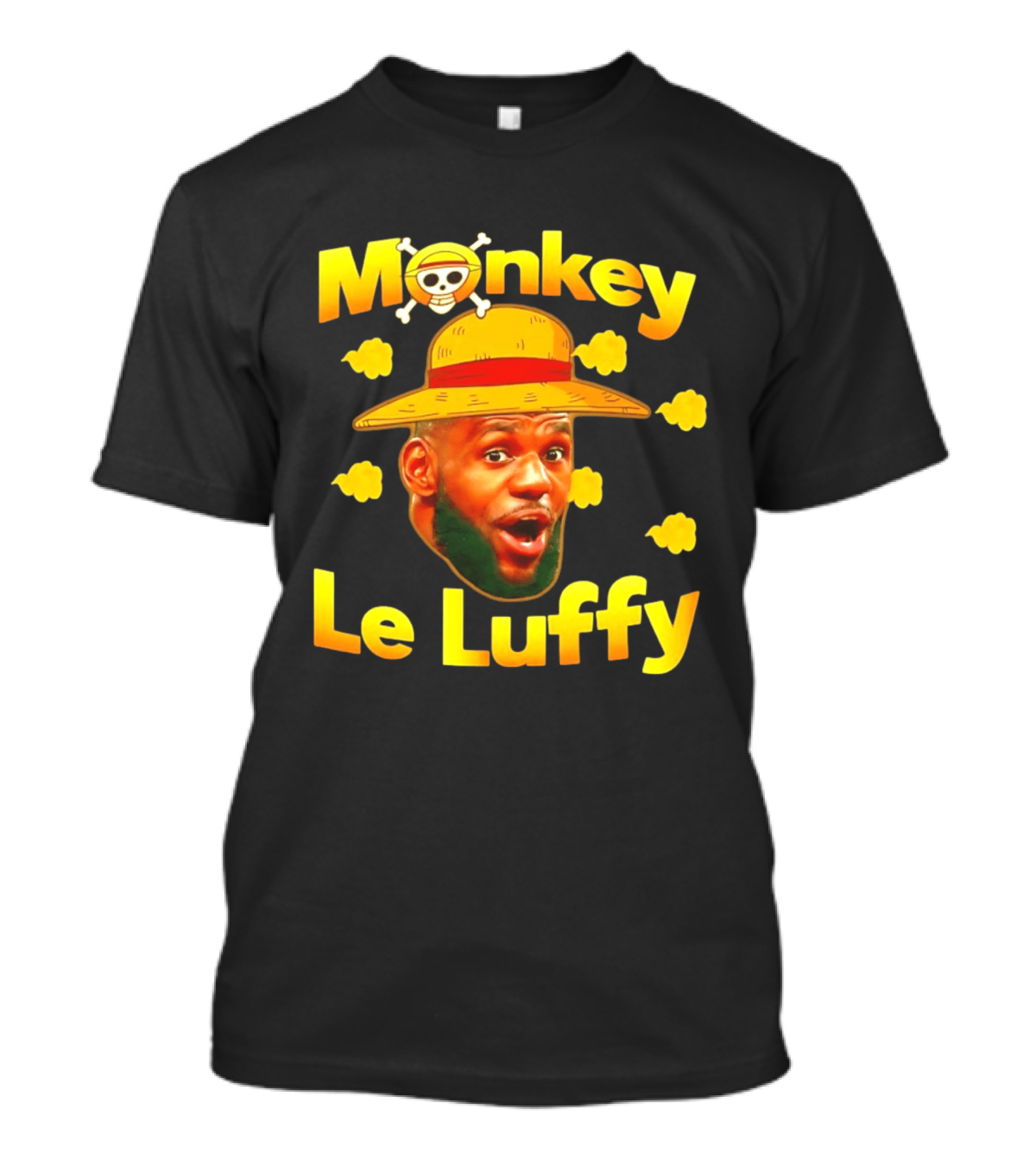 Monkey LeBron James Le Luffy Los Angeles Lakers One Piece T-Shirt