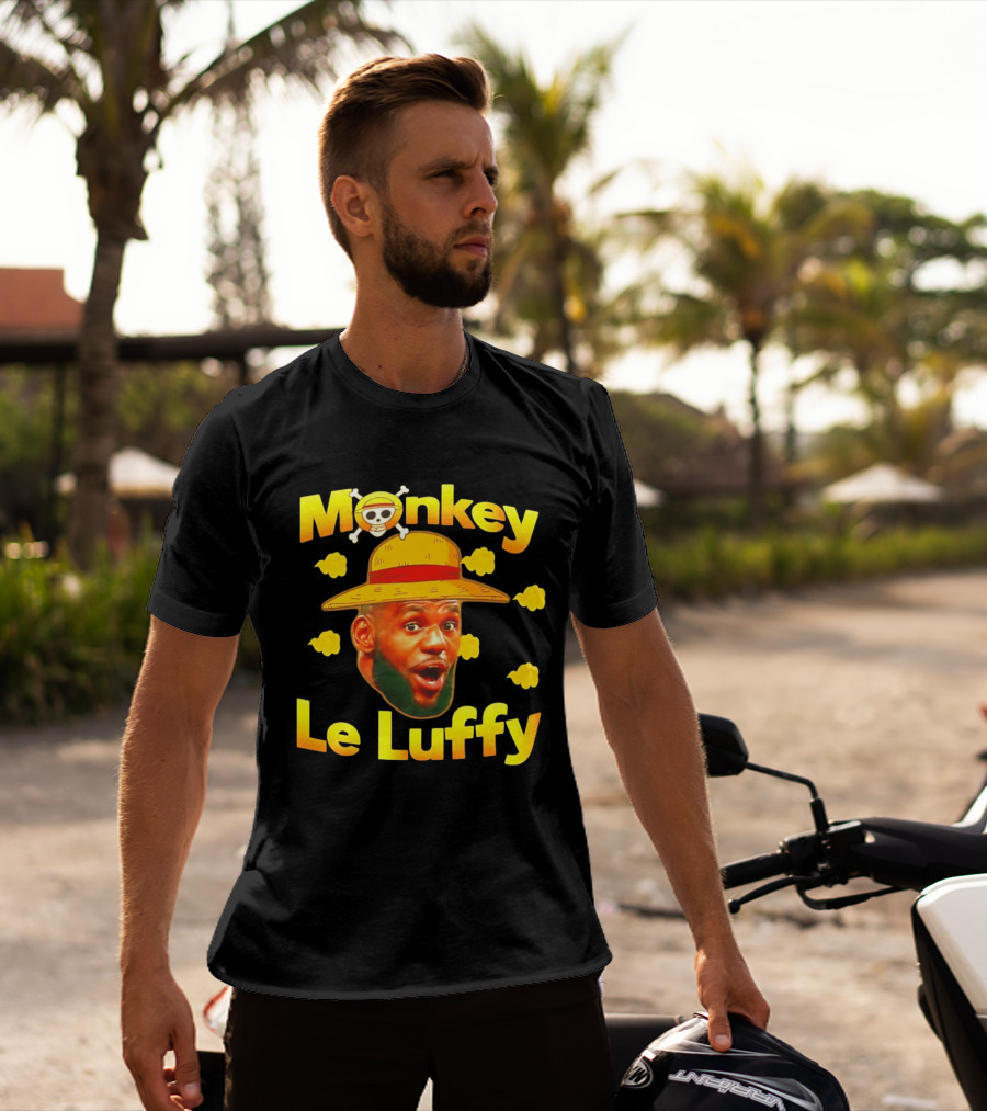 Monkey LeBron James Le Luffy Los Angeles Lakers One Piece T-Shirt