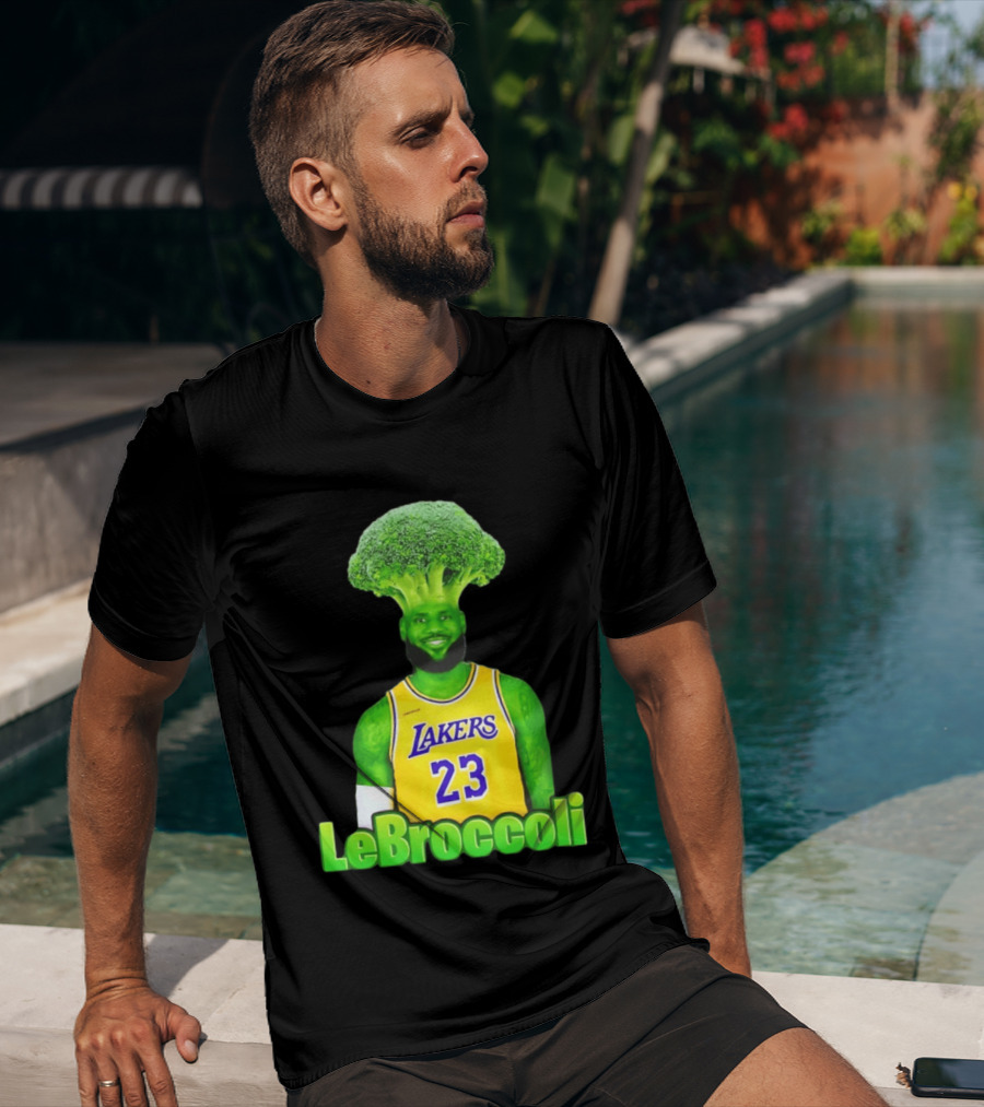 LeBron James Los Angeles Lakers LeBroccoli Lebron 23 NBA Basketball T-Shirt