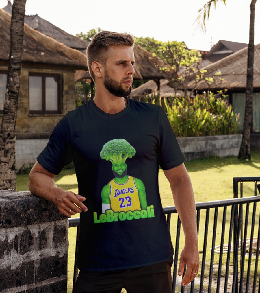 LeBron James Los Angeles Lakers LeBroccoli Lebron 23 NBA Basketball T-Shirt