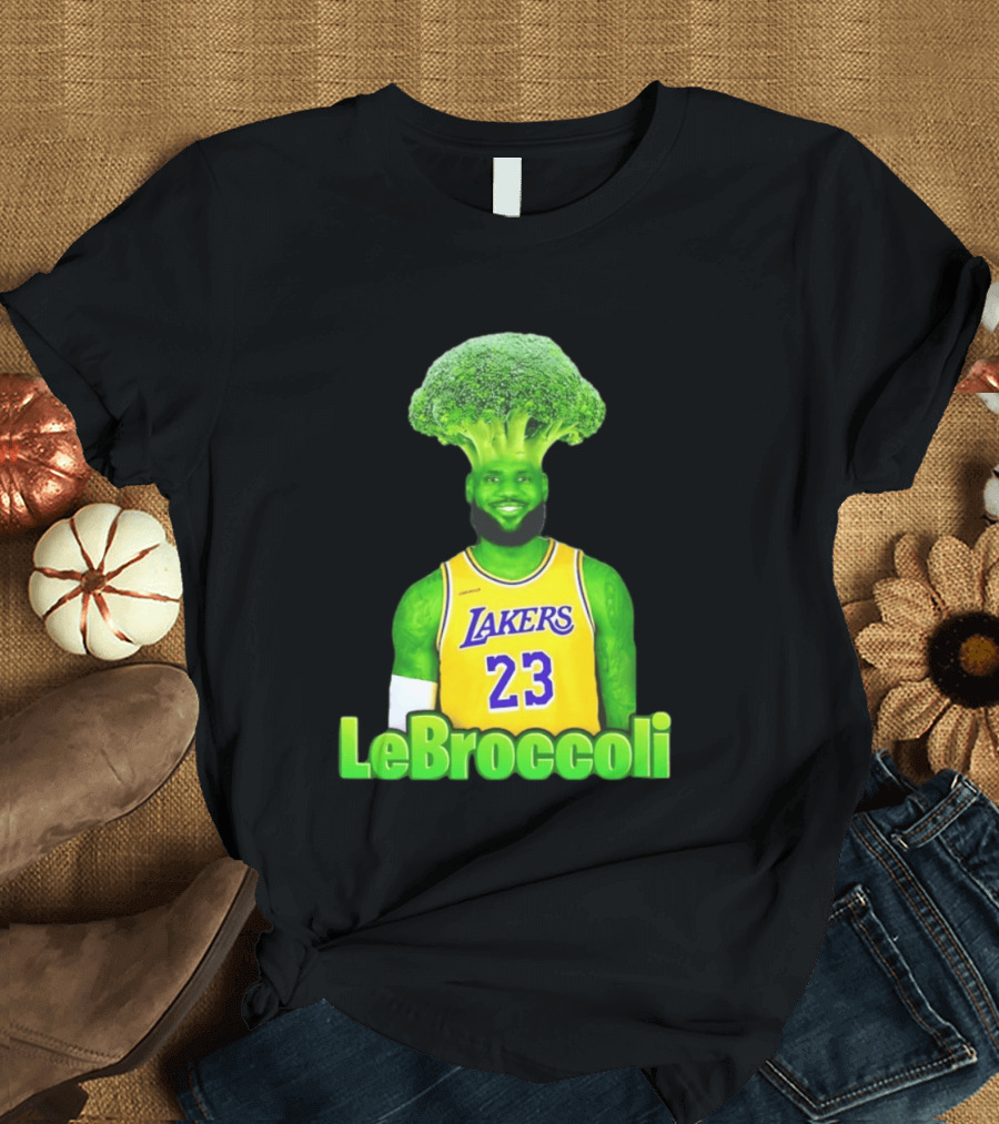 LeBron James Los Angeles Lakers LeBroccoli Lebron 23 NBA Basketball T-Shirt