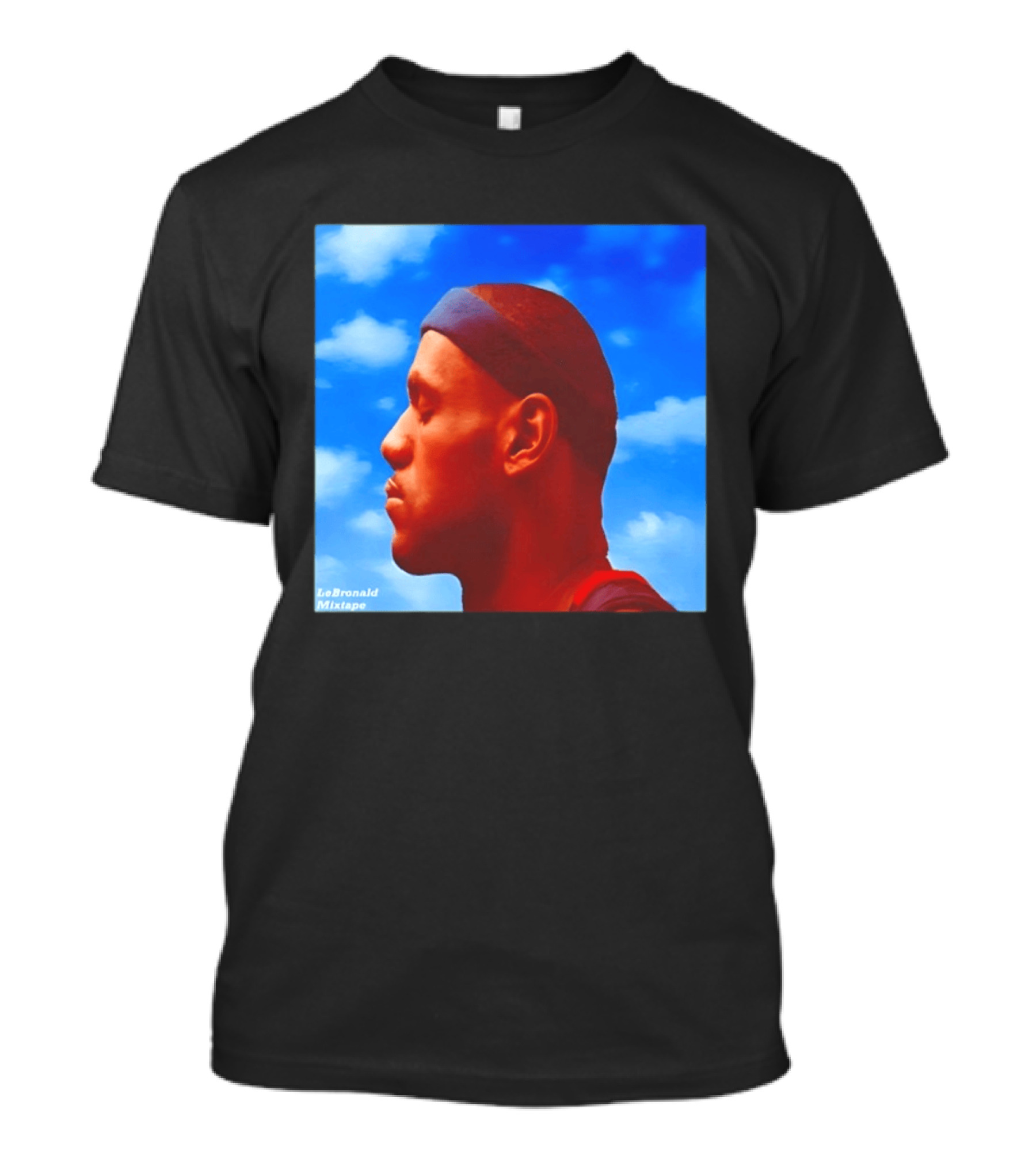 LeBron James LeBronald Mixtape Nothing Was LeSame Los Angeles Lakers Sky T-Shirt