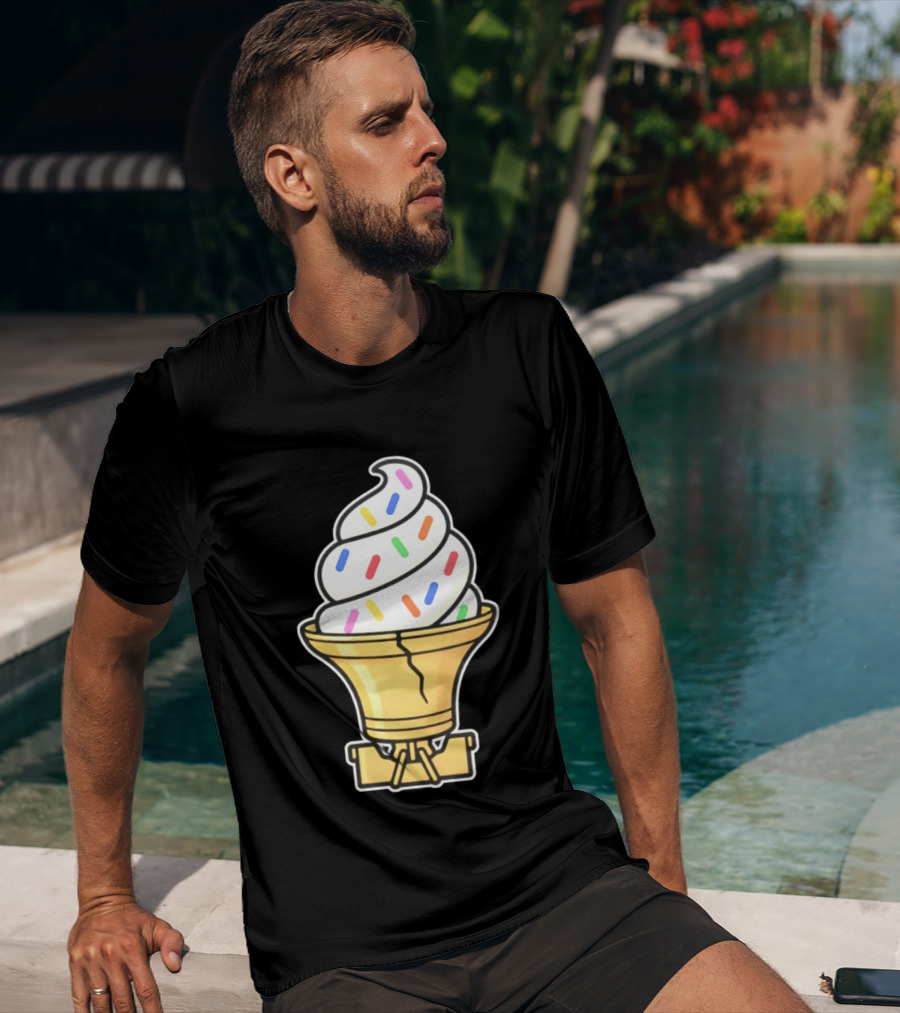 Liberty Bell Ice Cream Cone With Sprinkles Philly T-Shirt