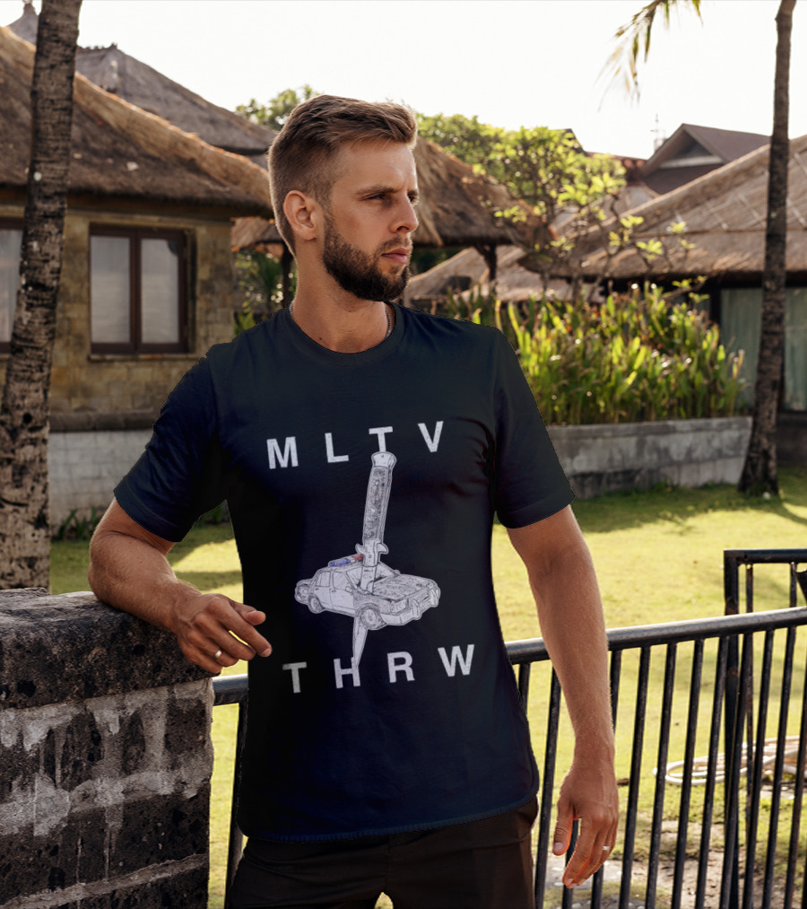 MLTV THRW Police Car Knife Punk T-Shirt