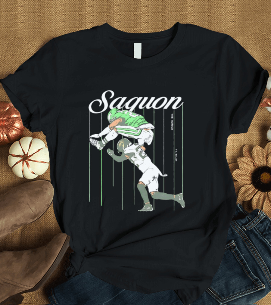 Saquon Barkley Backwards Hurdle Against Philadelphia Eagles T-Shirt