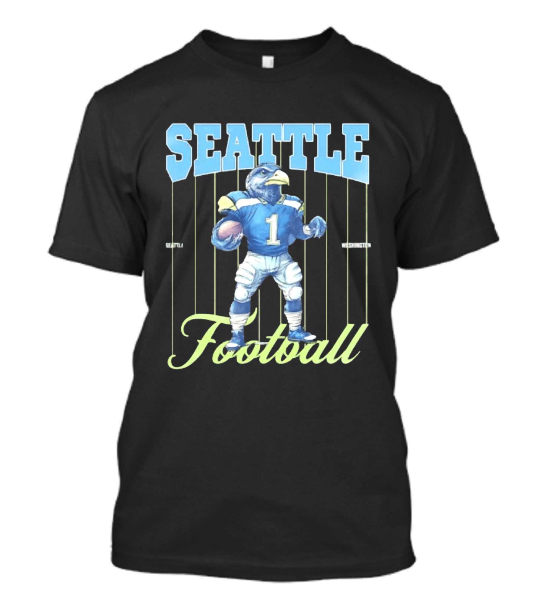 Seattle Seahawks 1 Seattle Washington Football Bird T-Shirt