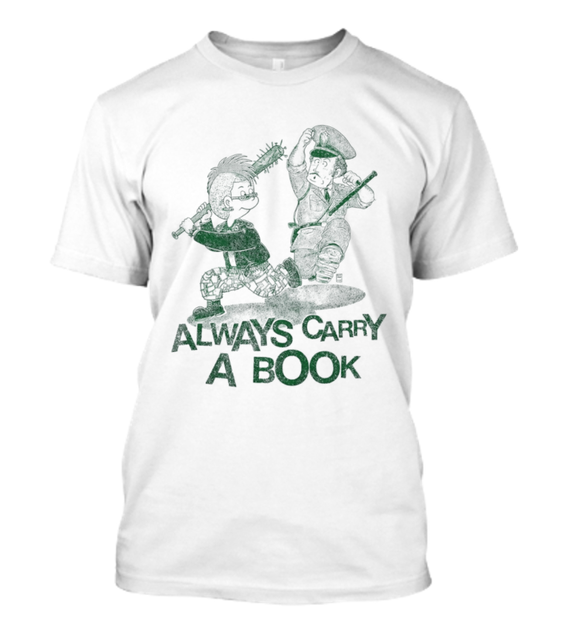 Punk Style Always Carry A Book Reading Books T-Shirt