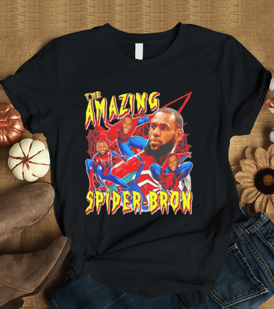 The Amazing Spider Bron LeBron James Web Slinger T-Shirt