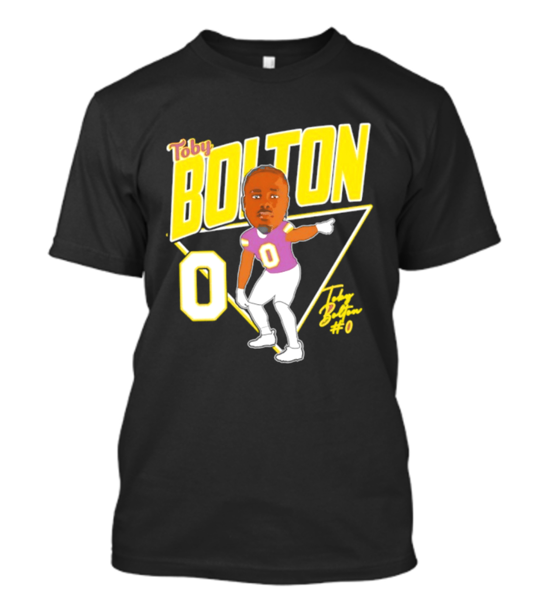 Toby Bolton 0 Caricature Tennessee Tech Football T-Shirt