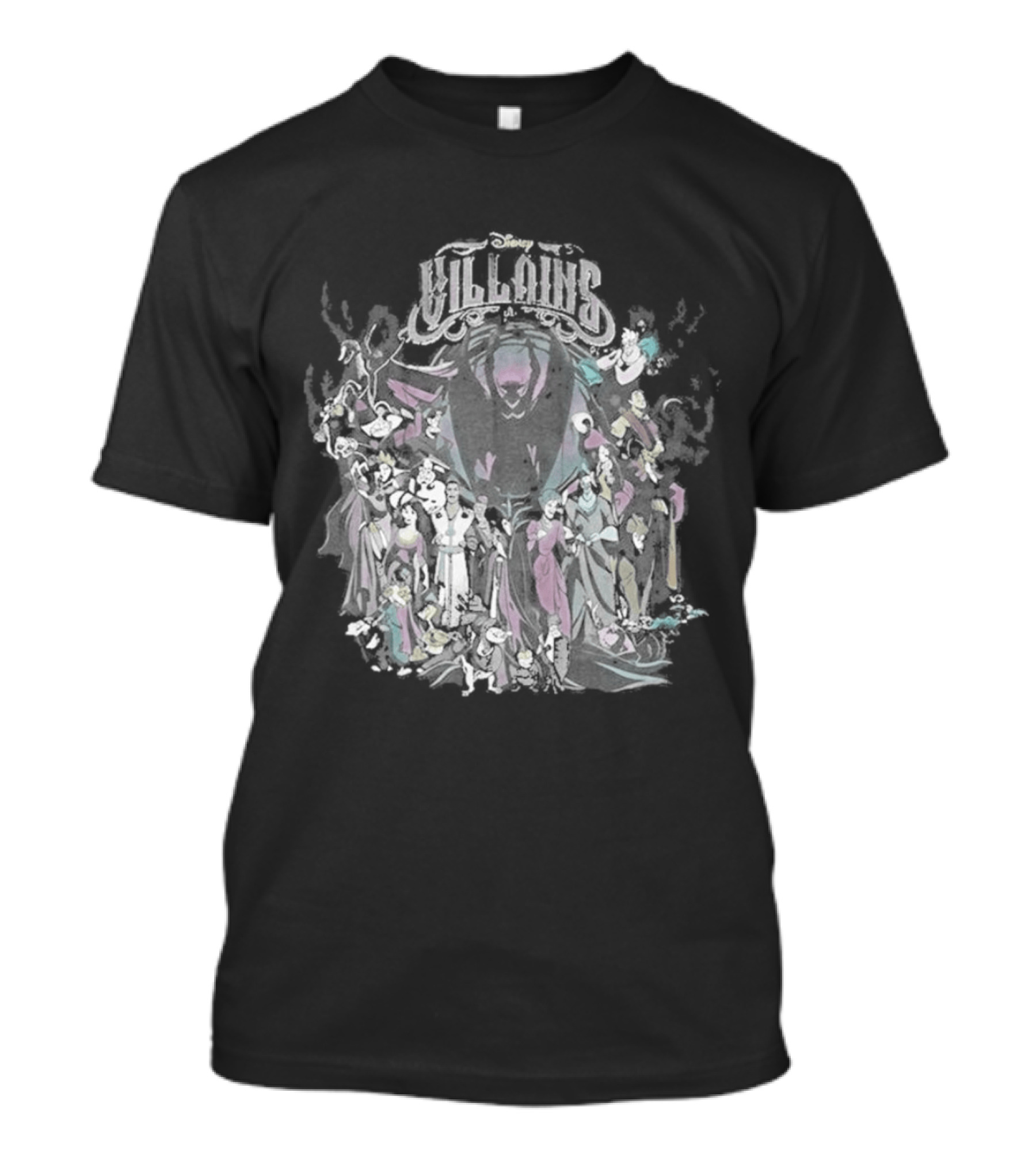 Tokyo Disney Resort Villains Evil Queen Ursula Maleficent Jafar Captain Hook Hades Dr. Facilier Scar T-Shirt