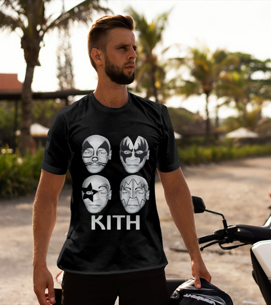 Kith Mike Tyson Kiss Band Face Paint Mashup Collection T-Shirt