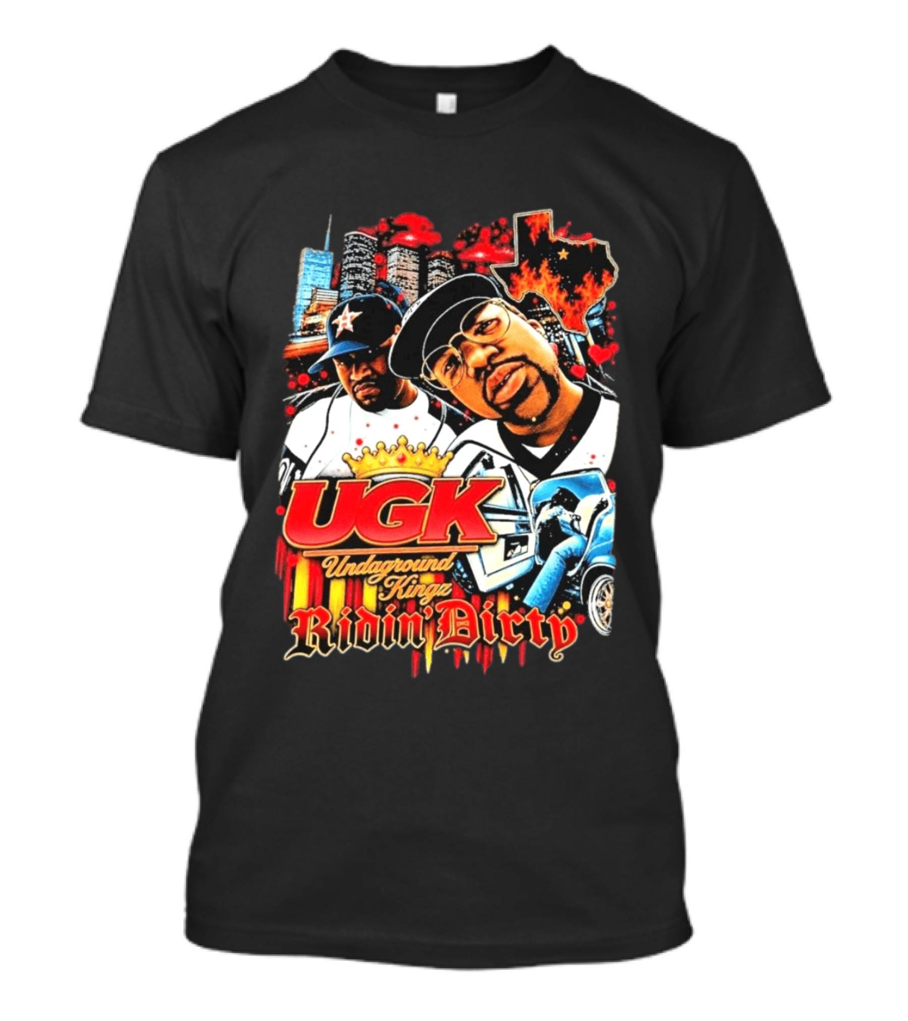 UGK Underground Kingz Ridin' Dirty Texas Rap Legends T-Shirt