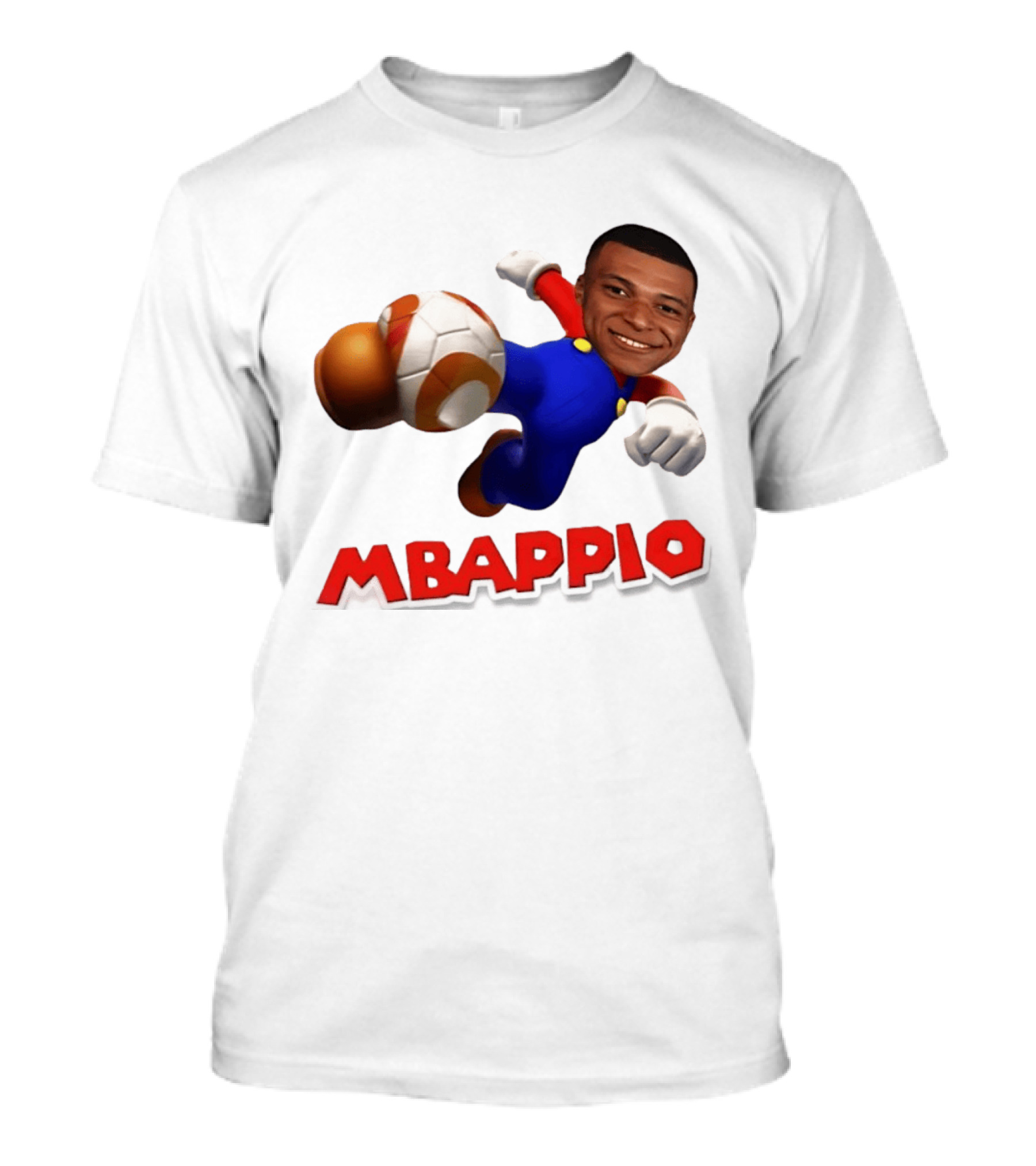 Kylian Mbappe Mbappio X Mario Meme Football T-Shirt