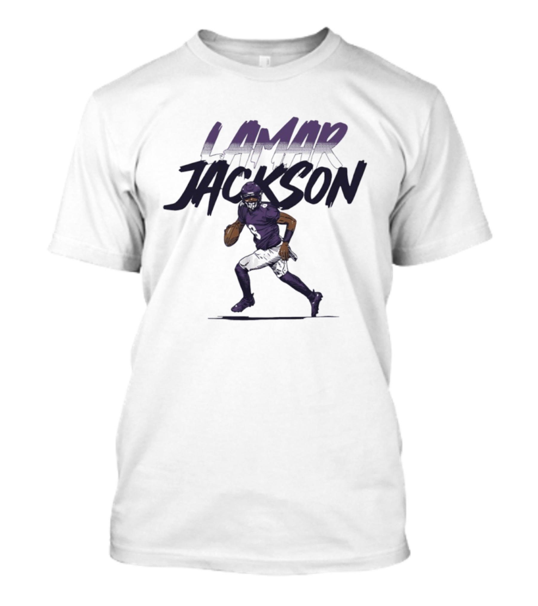 Lamar Jackson 8 Baltimore Ravens Football 2026 T-Shirt