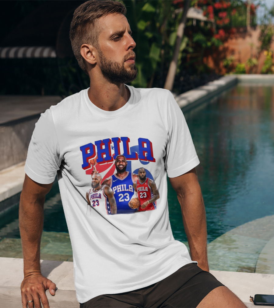 LeBron James Phila 23 Philadelphia Basketball T-Shirt
