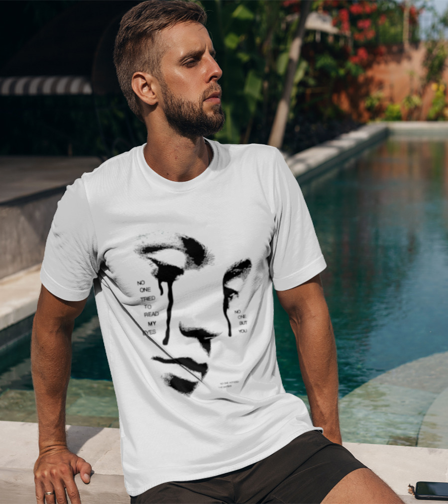 No One Tried To Read My Eyes The Marias Stylized Face T-Shirt