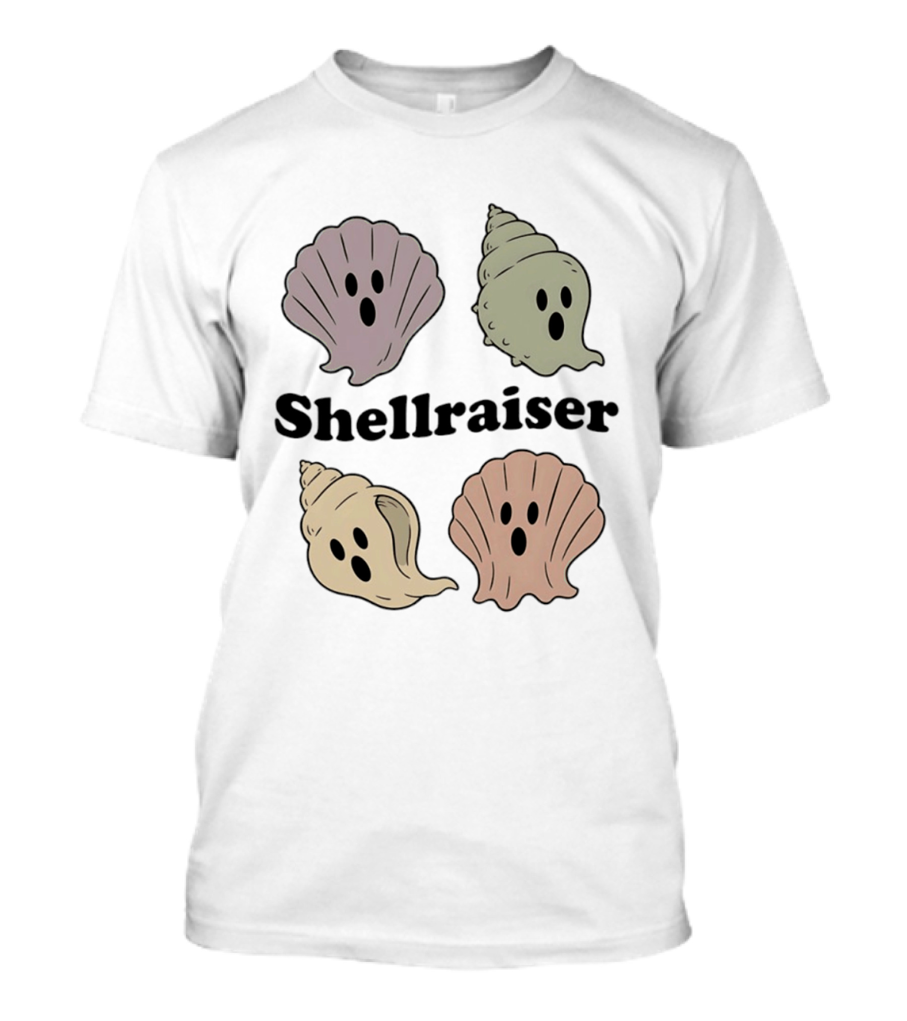 Shellraiser Ghost Shells Spooky Ocean T-Shirt