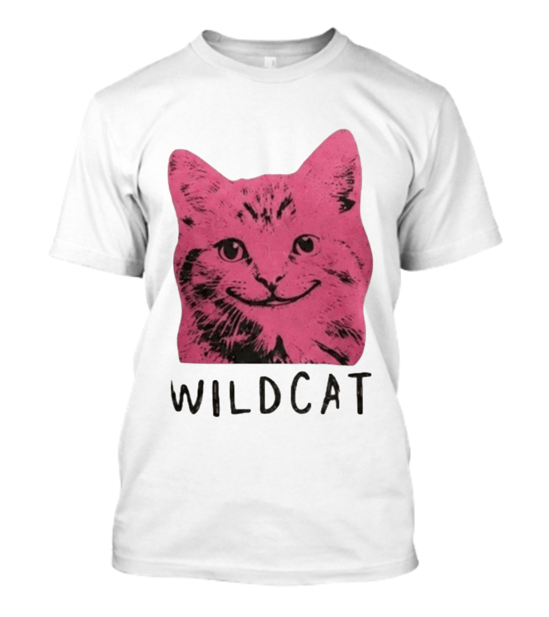 Wildcat Pink Cat Feline Animal T-Shirt