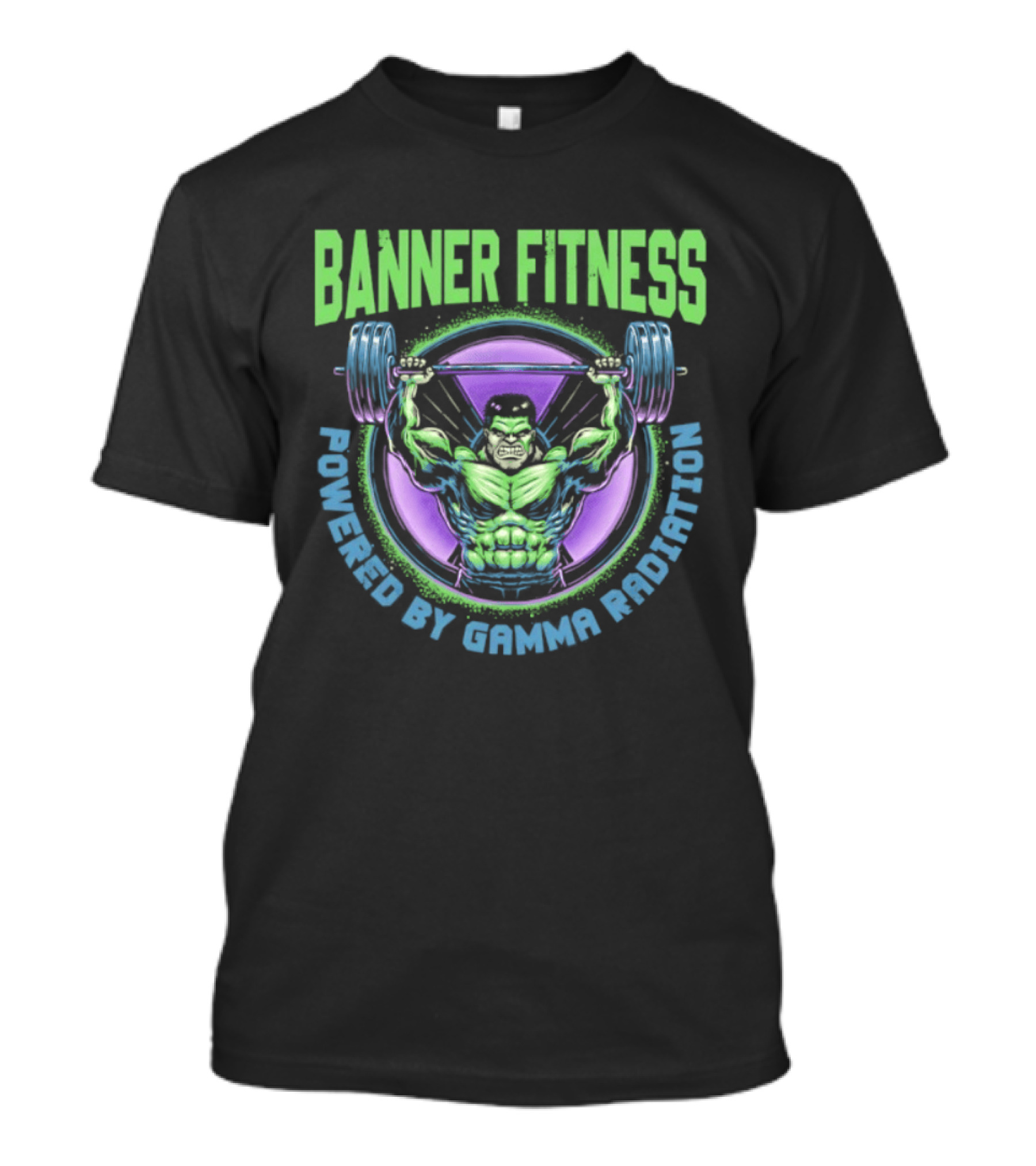 Banner Fitness Powered By Gamma Radiation Lifting Strength Hero T-Shirt