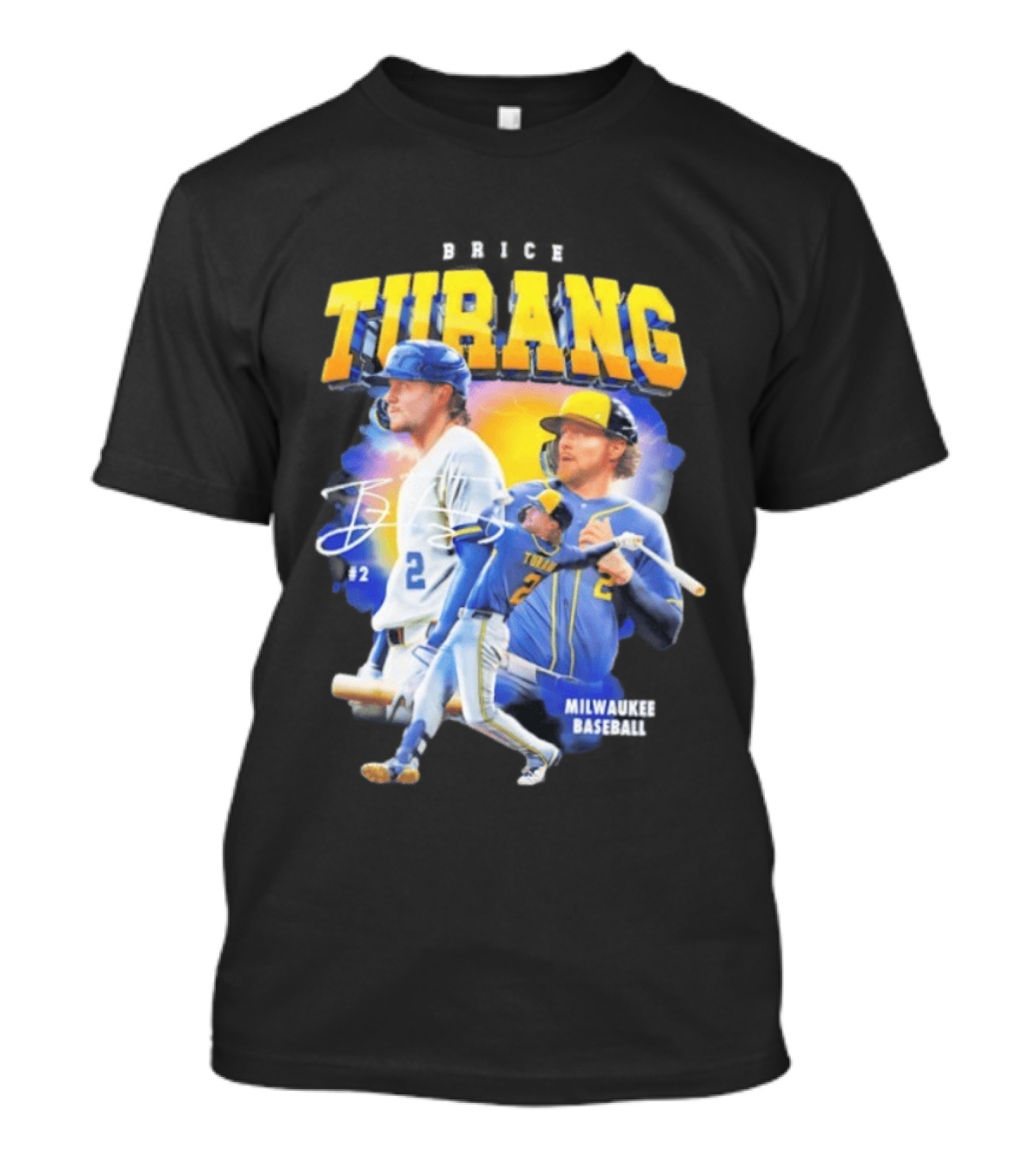 Brice Turang Milwaukee Brewers Baseball #2 T-Shirt