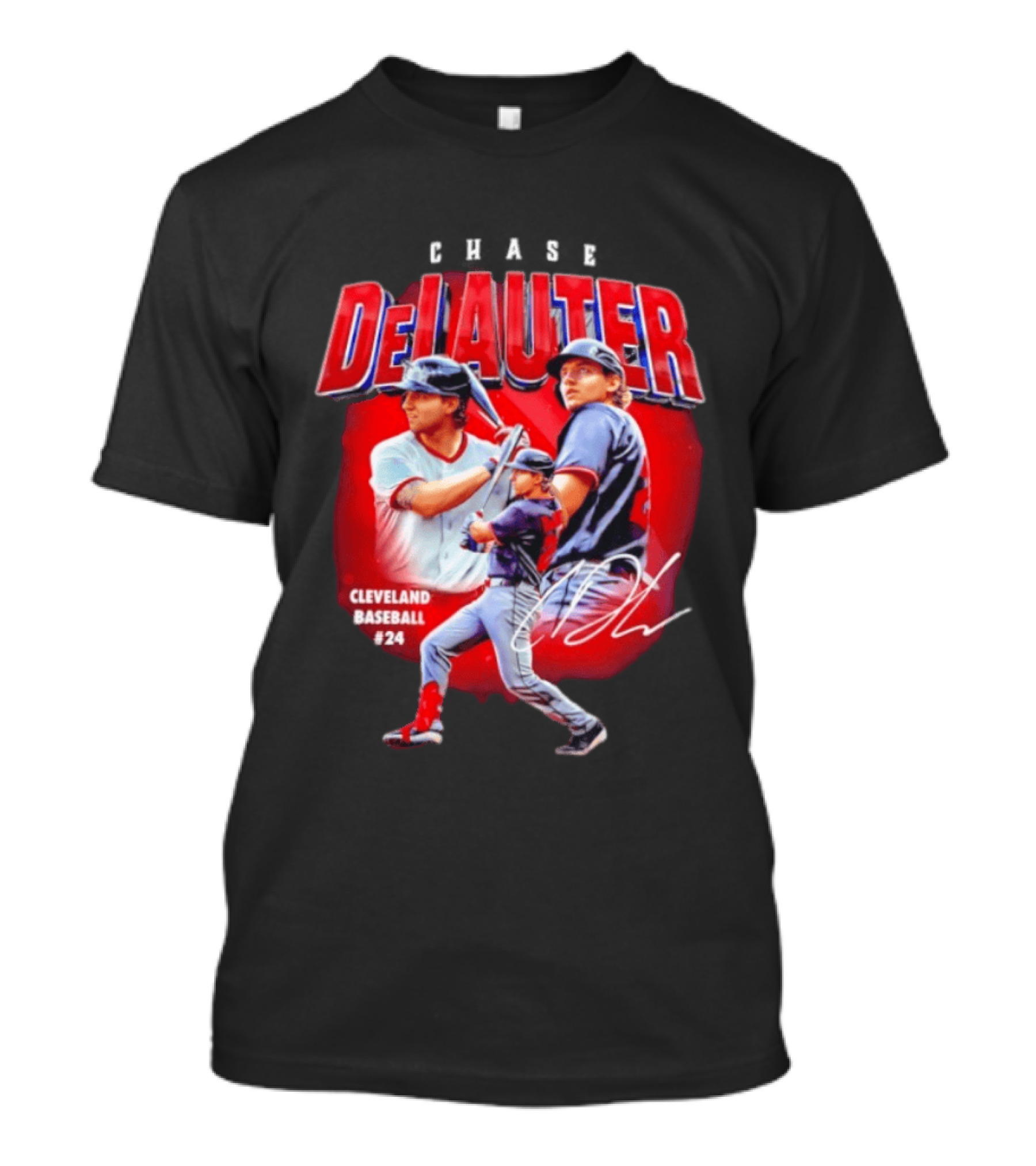 Cleveland Baseball Chase DeLauter #24 MLB 2026 Season T-Shirt