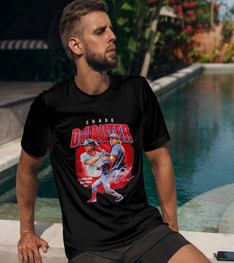 Cleveland Baseball Chase DeLauter #24 MLB 2026 Season T-Shirt