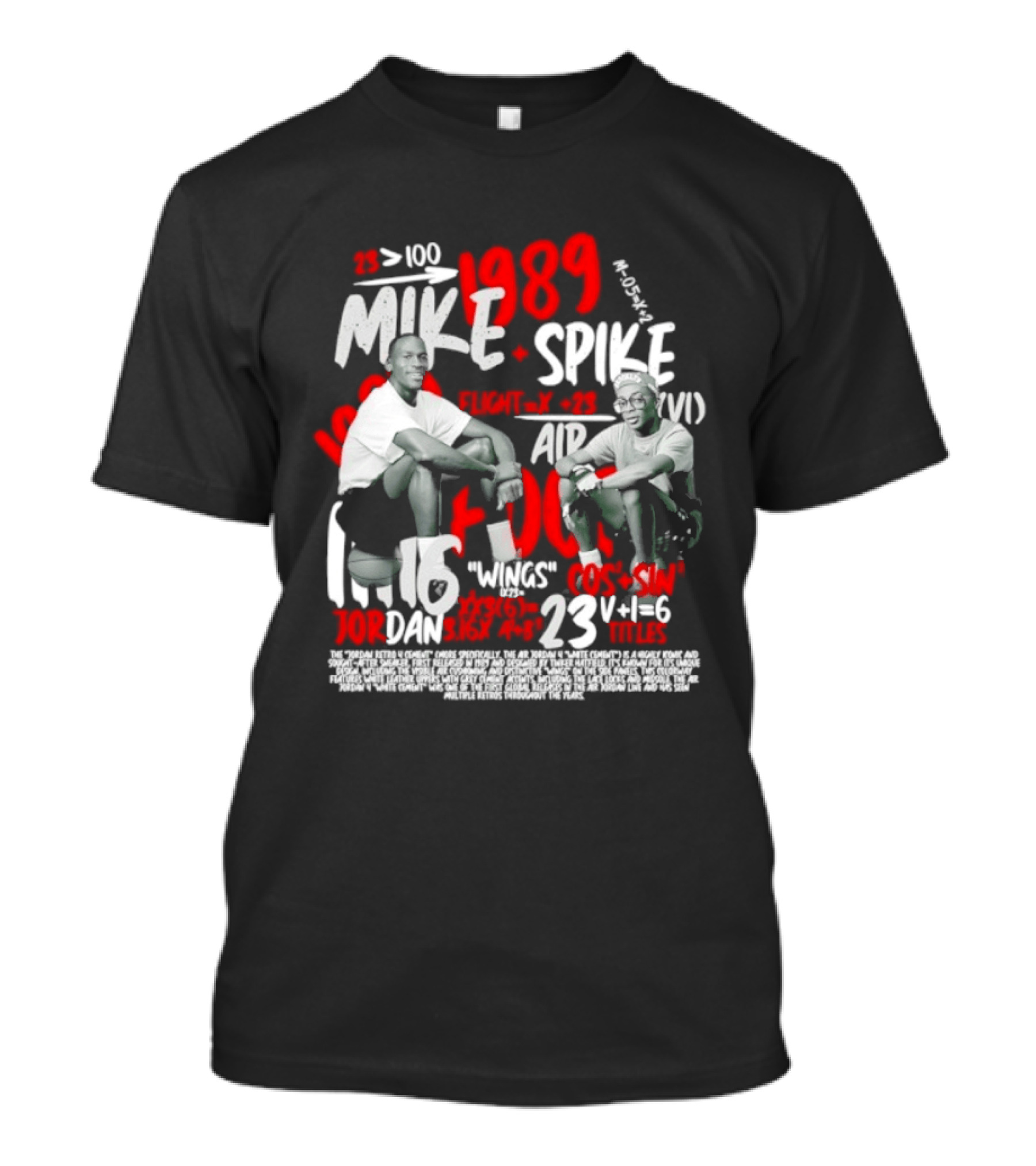 1989 Mike Spike Air Mars 100 Points 23 Wins 1.16 DAN Horsepower Basketball T-Shirt