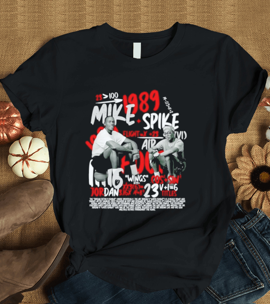 1989 Mike Spike Air Mars 100 Points 23 Wins 1.16 DAN Horsepower Basketball T-Shirt