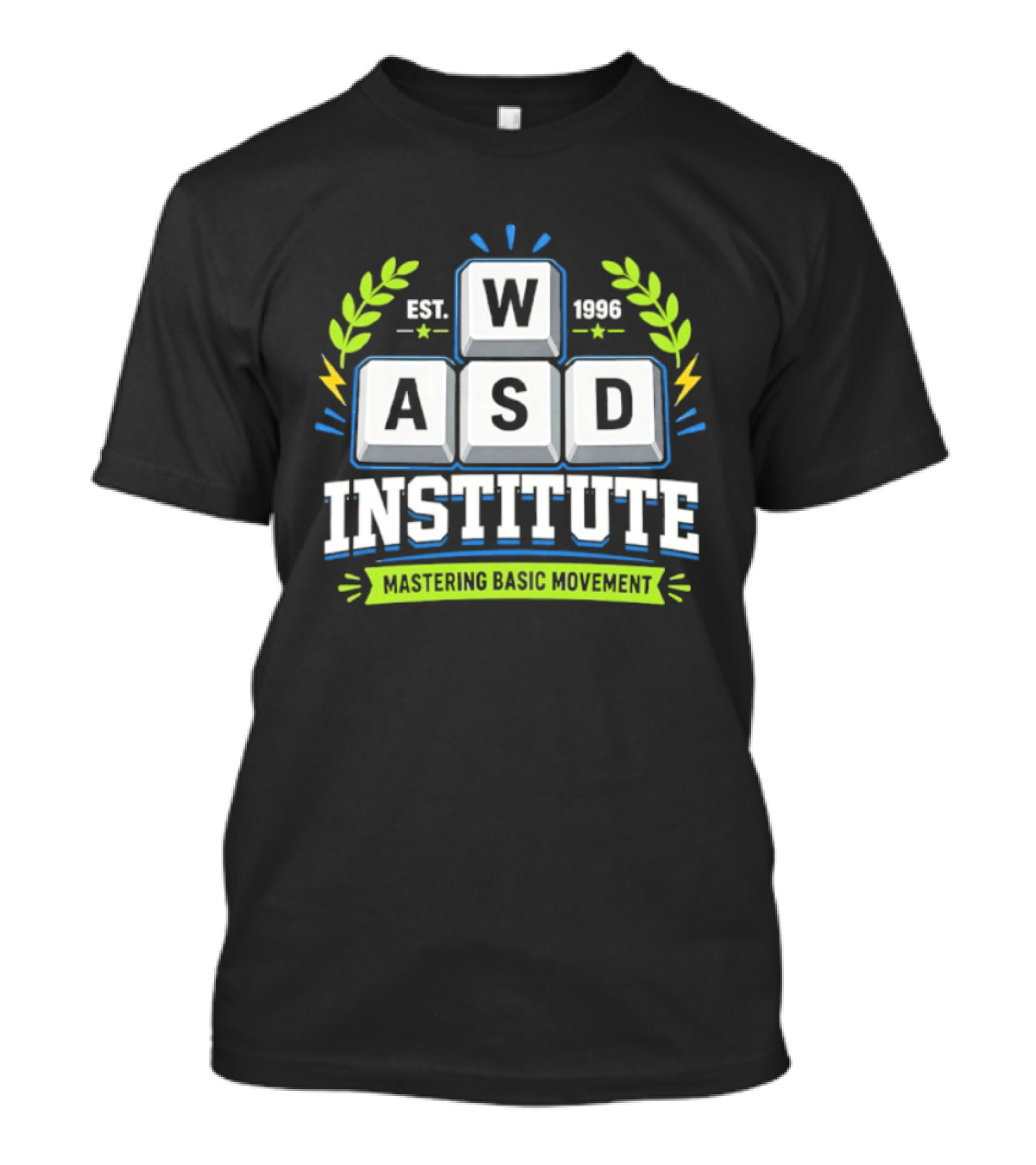 WASD Institute Est 1996 Mastering Basic Movement Keyboard Keys T-Shirt