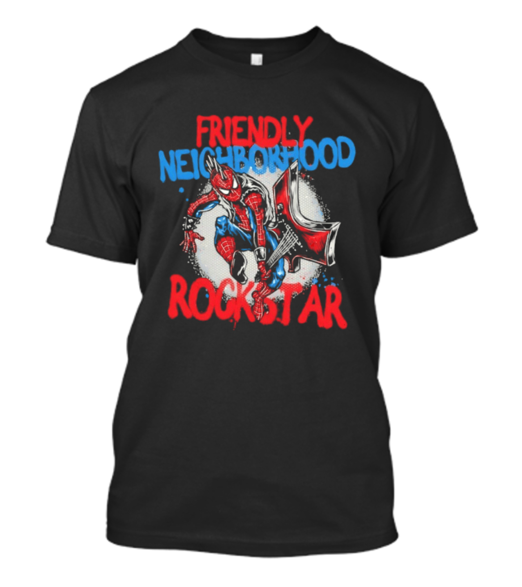 Friendly Neighborhood Rockstar Spider Man Marvel Comics T-Shirt