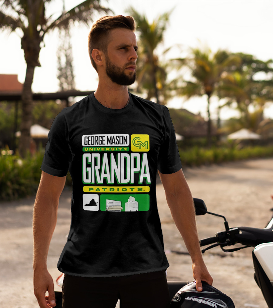 George Mason University Grandpa Patriots GM University T-Shirt