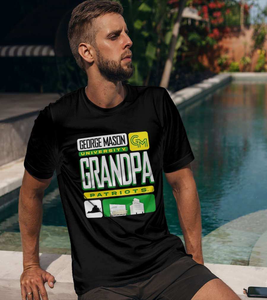 George Mason University Grandpa Patriots GM University T-Shirt