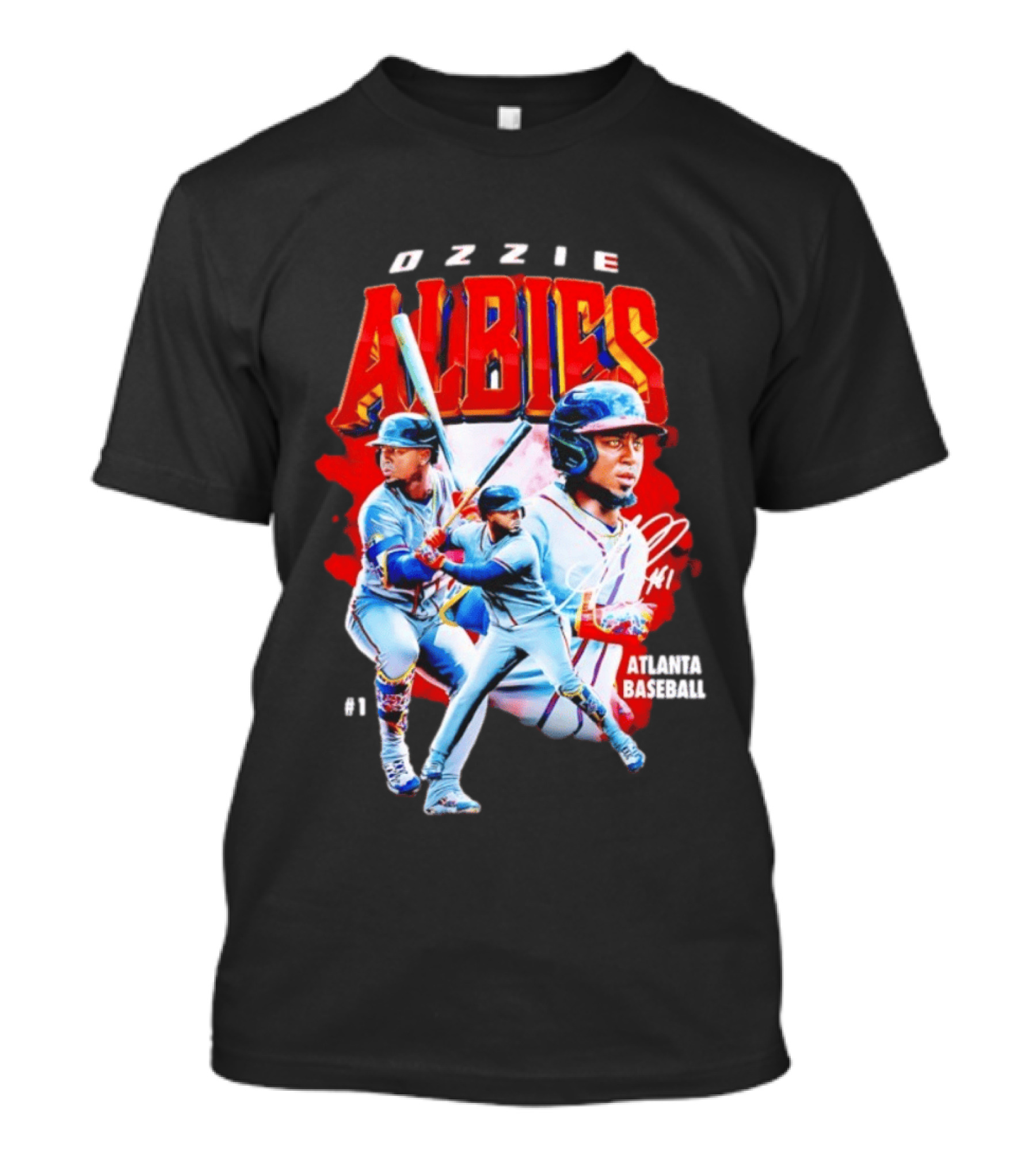 Ozzie Albies Atlanta Baseball 01 2026 MLB Collage T-Shirt