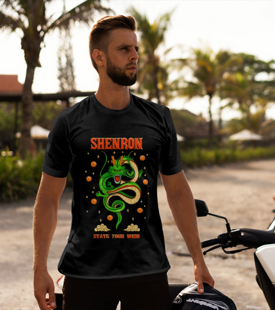 Shenron State Your Wish Dragon Ball Z Dragon Balls Anime T-Shirt