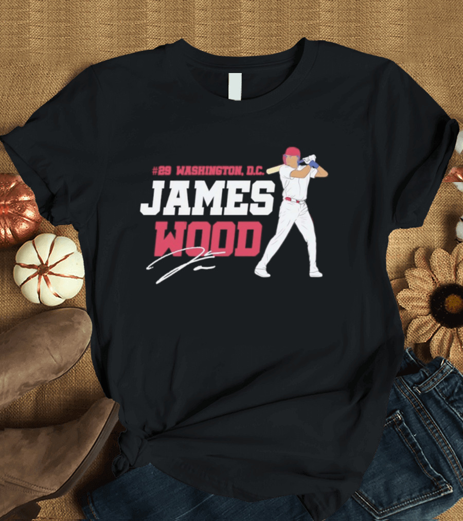 James Wood Washington D.C. Nationals MLB 2026 T-Shirt