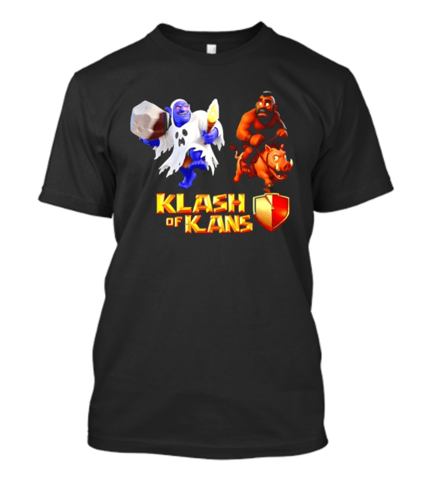 Klash Of Kans Clash Of Clans Mobile Game Barbarian Giant Characters T-Shirt