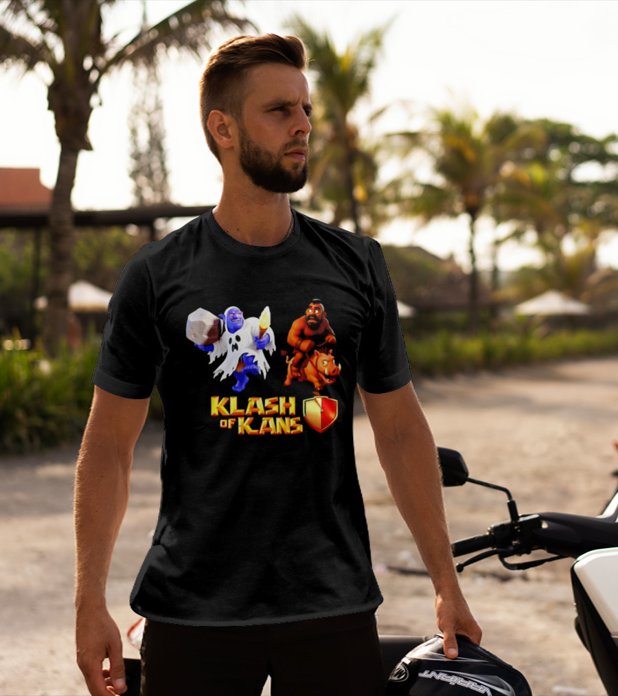 Klash Of Kans Clash Of Clans Mobile Game Barbarian Giant Characters T-Shirt
