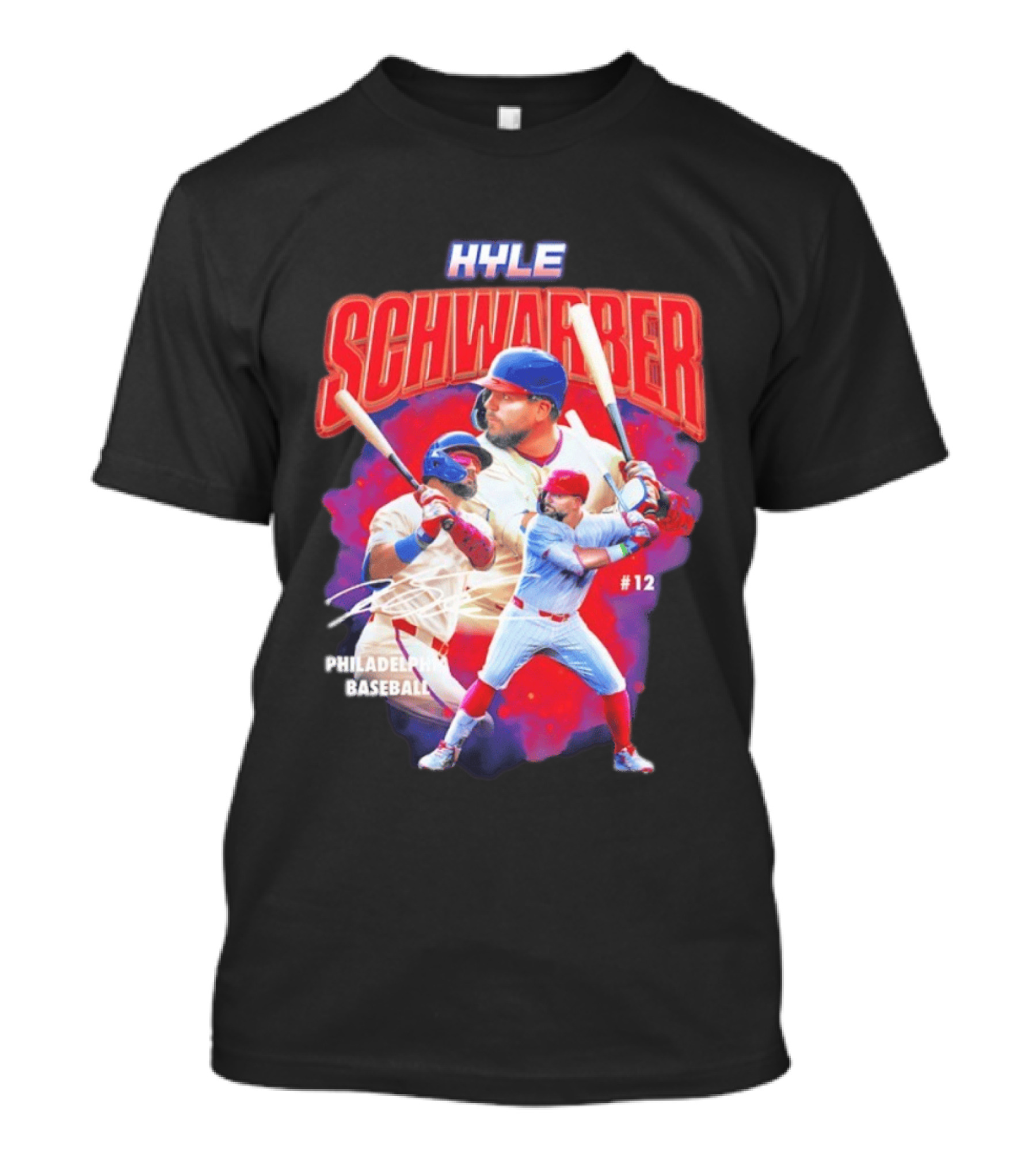 Kyle Schwarber Phillies Baseball #12 Collage 2026 T-Shirt