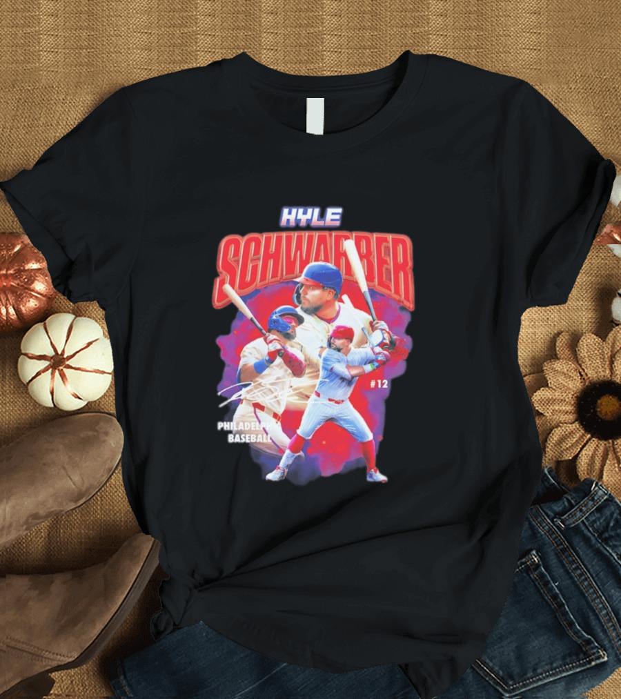 Kyle Schwarber Phillies Baseball #12 Collage 2026 T-Shirt