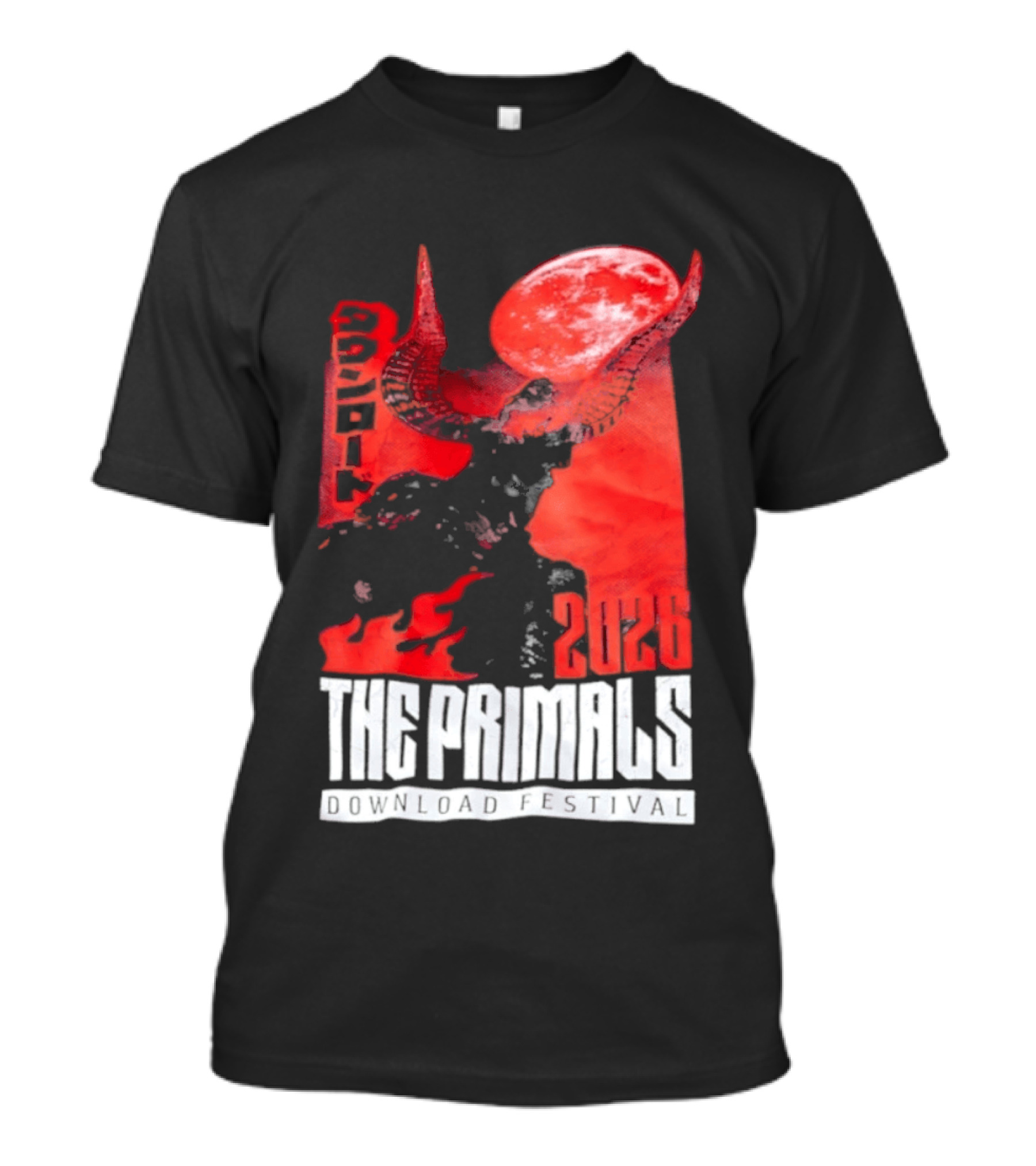 The Primals Download Festival 2026 Blood Moon 1312 Red Horns T-Shirt