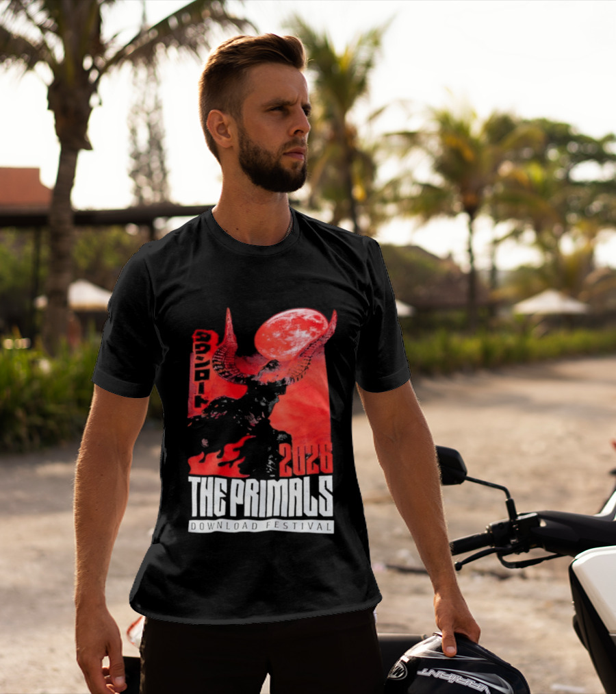 The Primals Download Festival 2026 Blood Moon 1312 Red Horns T-Shirt