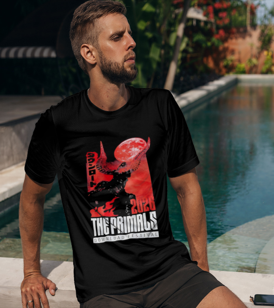 The Primals Download Festival 2026 Blood Moon 1312 Red Horns T-Shirt