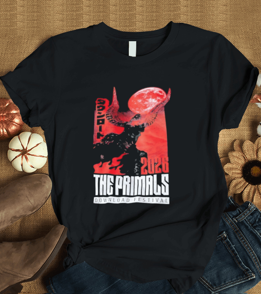 The Primals Download Festival 2026 Blood Moon 1312 Red Horns T-Shirt