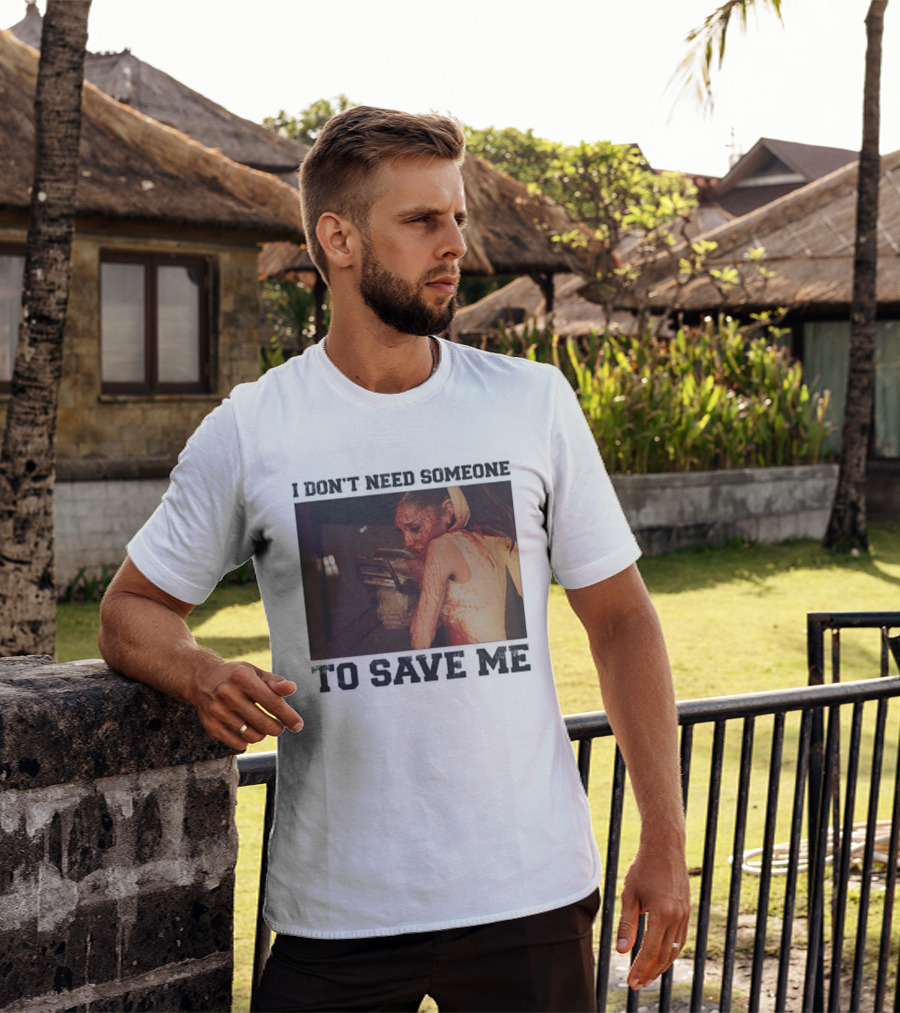 Ariana Grande I Don't Need Someone To Save Me White T-Shirt