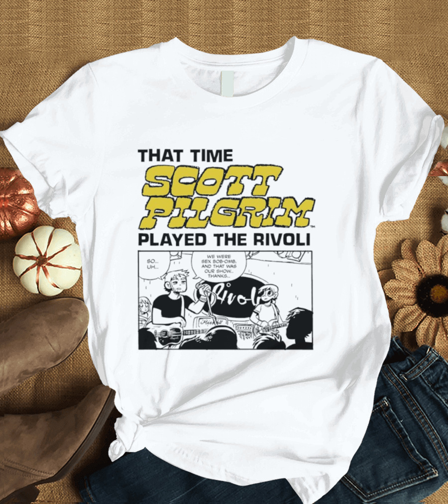 Scott Pilgrim Comic Strip That Time Played The Rivoli T-Shirt