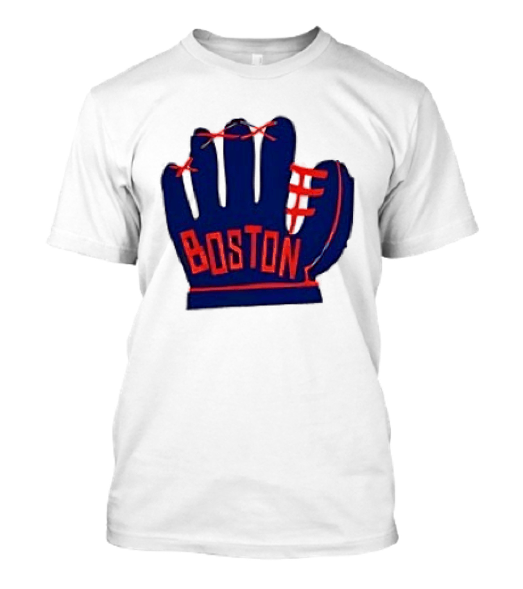 Boston Red Sox MLB Hat And Glove Baseball Club T-Shirt