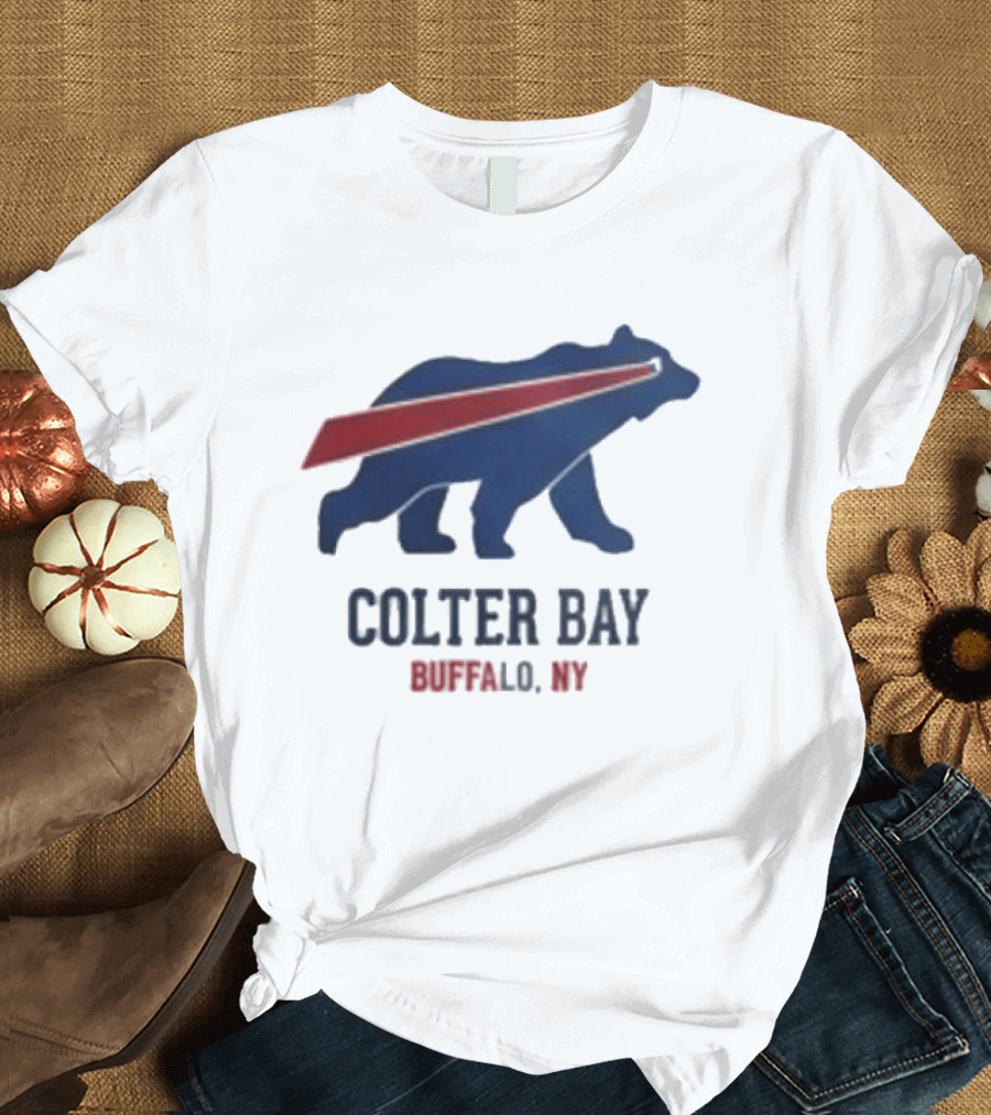 Buffalo Bills Colter Bay NY Beers Make Me Wanna Shout T-Shirt