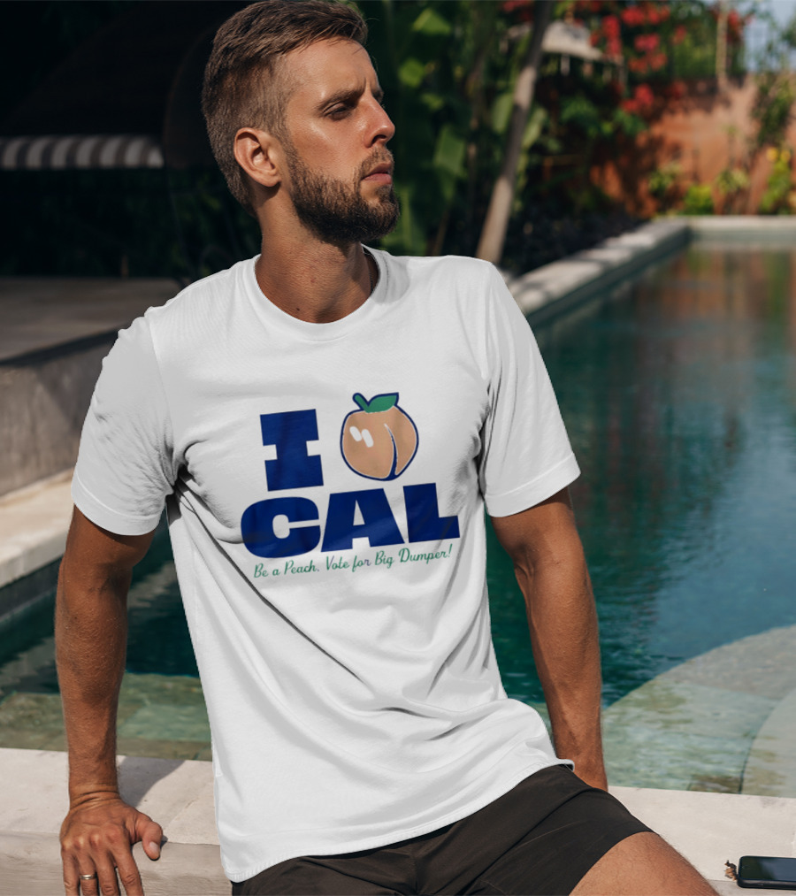 I Love Cal Peach Vote For Big Dumper Cal Raleigh T-Shirt