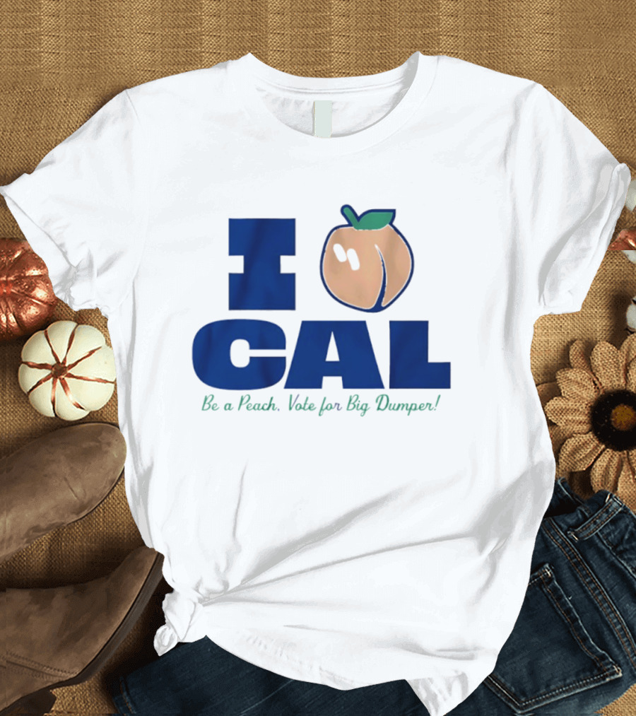 I Love Cal Peach Vote For Big Dumper Cal Raleigh T-Shirt