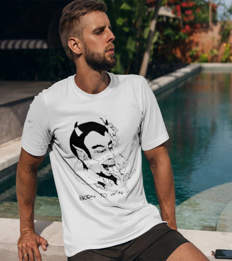 Devil Eating Person Born To Win T-Shirt